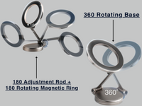 MagSafe Holder for iPhone 16 15 14 13 Pro Max & Samsung Magnetic 360° Car Mount