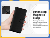 TCL 505 4GPU Leather Wallet Case Shockproof Stand Card Slot Cover UK