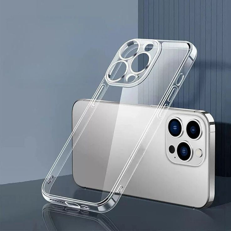 Clear Case iPhone for 16 15 14 13 12 11 Pro Max Plus XR 8 7 Silicone Shockproof