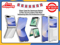 Clear Crystal Case For Samsung Galaxy Z Flip 4 5 6 7 Slim Bumper Phone Cover UK