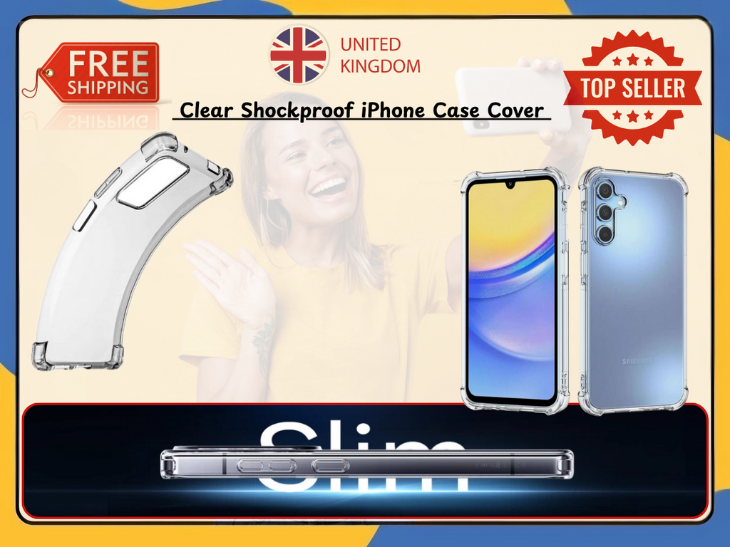 For Samsung Galaxy A54 A52 A32 5G A Series Clear Shockproof Phone Case Cover UK