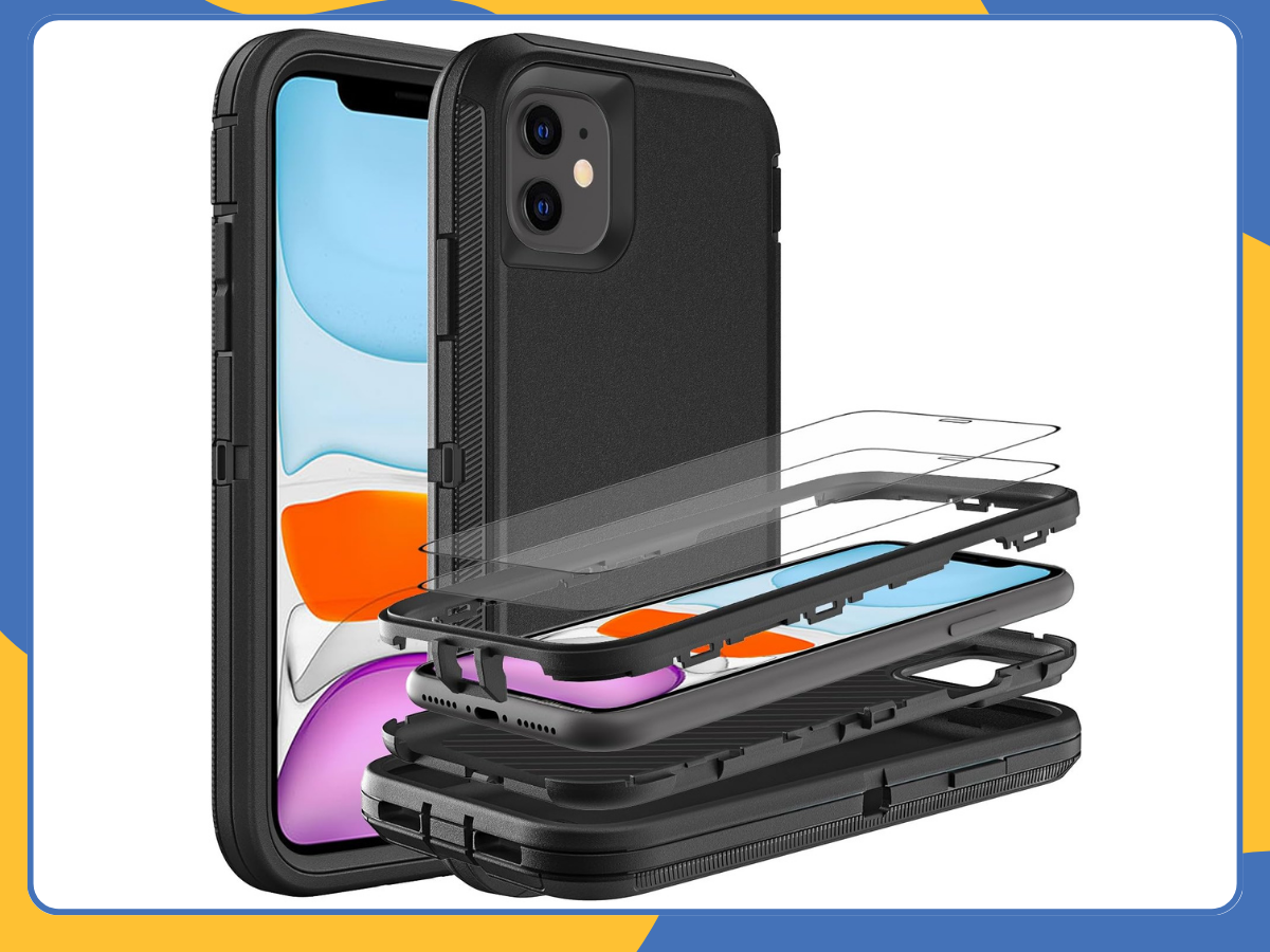 For iPhone 11 13 14 15 Pro Max Shockproof Hybrid Armor Heavy Duty Case Cover UK