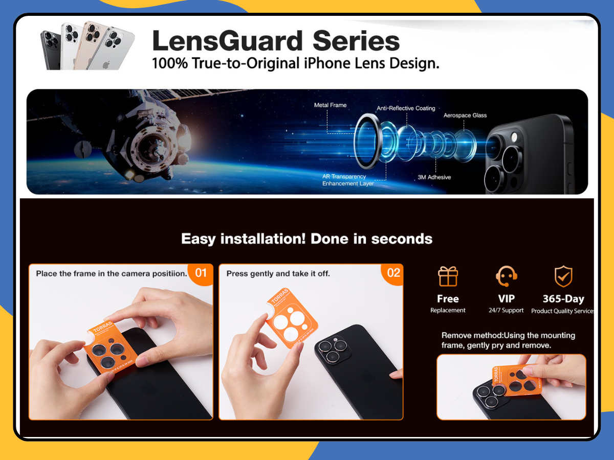 Metal Camera Lens Protector Glass Ring Cover For iPhone 15 16 Pro Max Plus UK