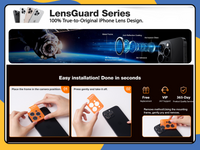 Metal Camera Lens Protector Glass Ring Cover For iPhone 15 16 Pro Max Plus UK