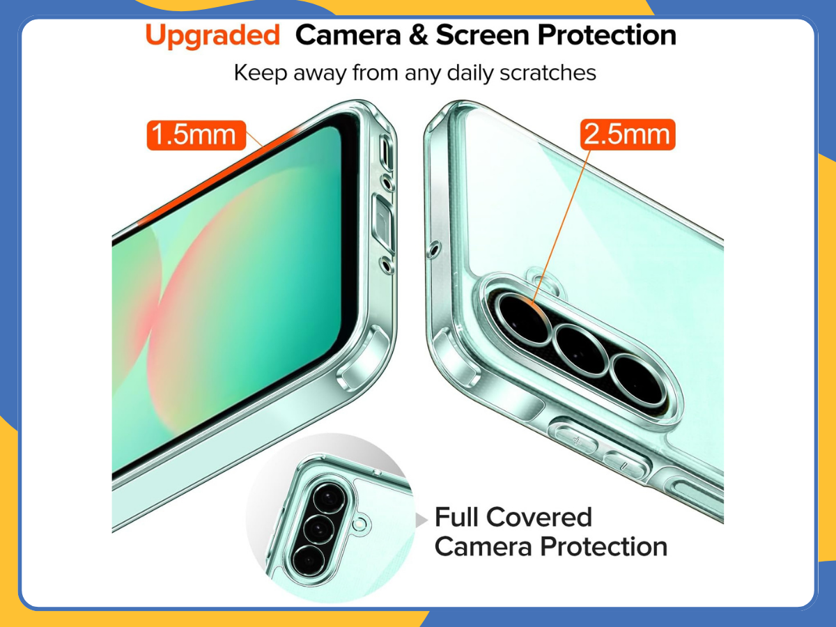 Samsung Galaxy A26 5G Clear Silicone Gel Case – Shockproof TPU Phone Cover