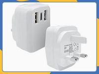 USB-C 20W PD Plug Charger For iPhone Samsung 3 Port Adaptor Fast Charging UK