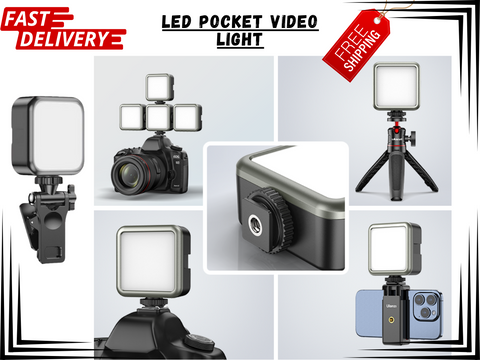 Portable RGB LED Video Light Mini Photography Fill Light for Camera & Streaming