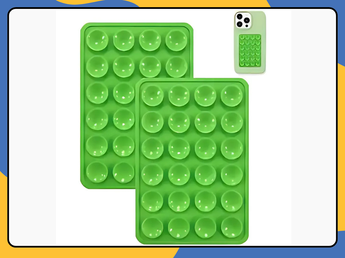 Silicone Suction Cup Phone Holder Sticky Adhesive Mount Pad for Desk, Glass UK