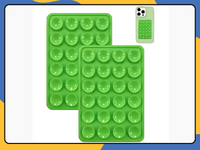 Silicone Suction Cup Phone Holder Sticky Adhesive Mount Pad for Desk, Glass UK