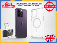 Clear Magnetic iPhone 15 14 13 12 Pro Max Case MagSafe Shockproof Silicone Cover