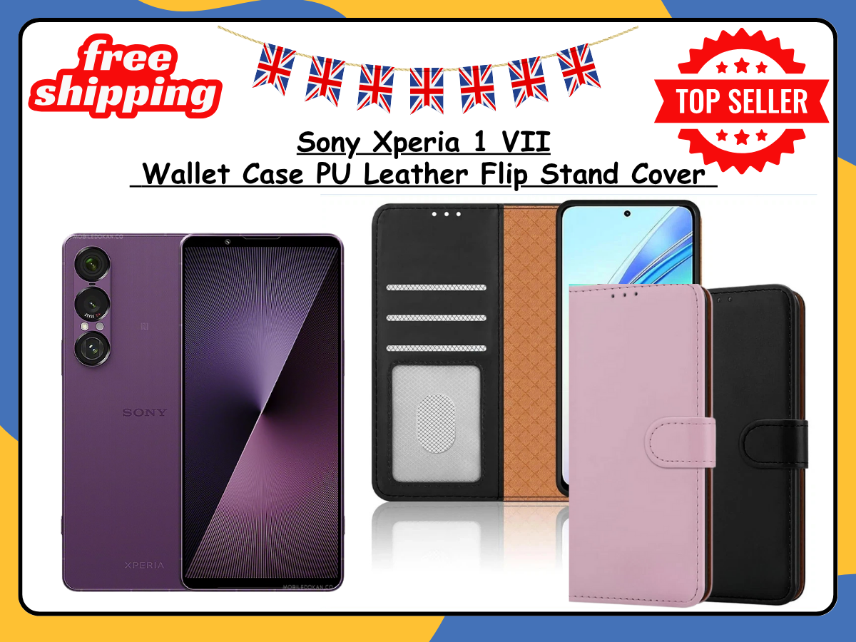 Sony Xperia 1 VII PU Leather Wallet Case Flip Stand Phone Cover Card Holder UK