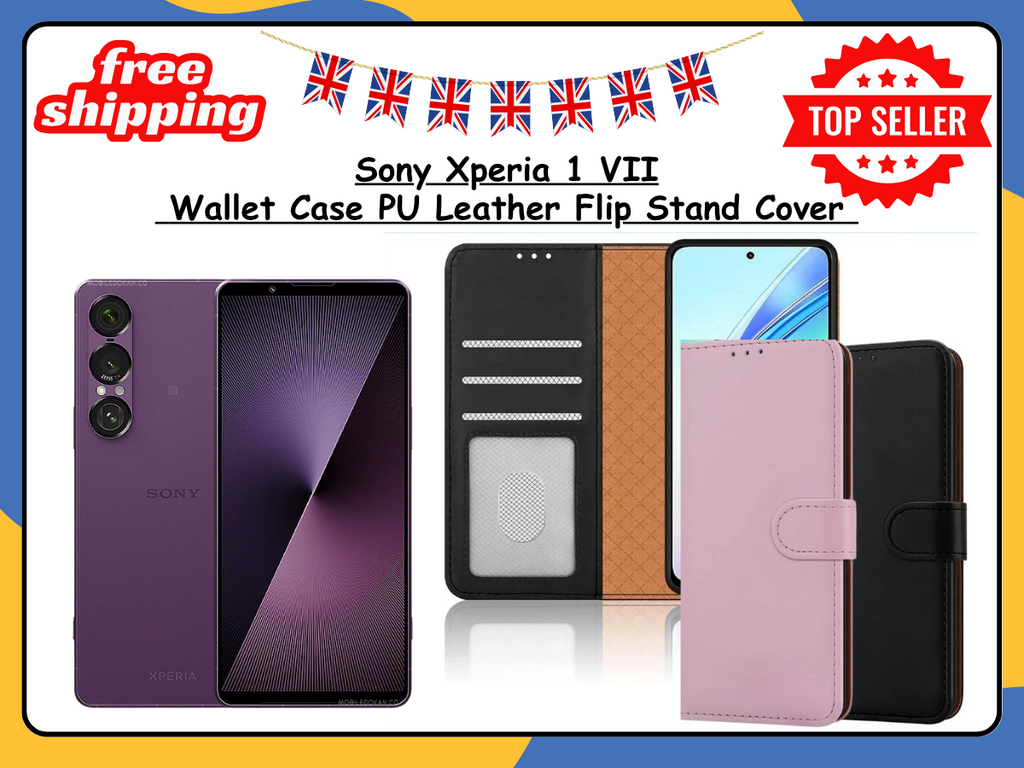 Sony Xperia 1 VII PU Leather Wallet Case Flip Stand Phone Cover Card Holder UK