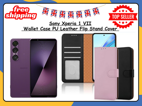 Sony Xperia 1 VII PU Leather Wallet Case Flip Stand Phone Cover Card Holder UK