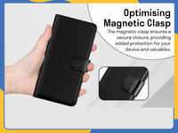 TCL 505 4GPU Leather Wallet Case Shockproof Stand Card Slot Cover UK