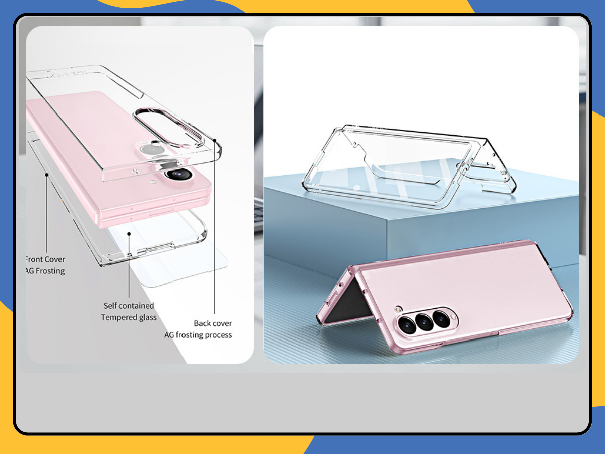 Magnetic Clear Case For Samsung Galaxy Z Fold 4 5 6 Shockproof Slim Bumper Cover