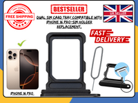 Apple iPhone 16 Pro SIM Tray Replacemet | OEM Physical Dual SIM Slot UK Version