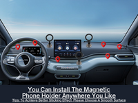 MagSafe Holder for iPhone 16 15 14 13 Pro Max & Samsung Magnetic 360° Car Mount