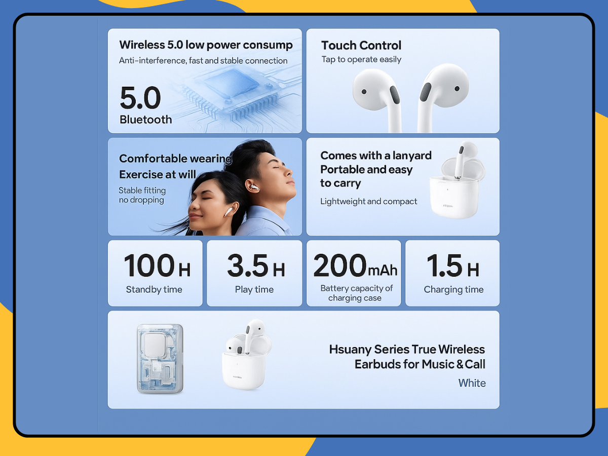 REMAX TWS-10i Wireless Earbuds Bluetooth 5.3 Headphones Charging Case UK