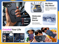 iPhone 16E MagSafe Case Translucent Frosted Matte Magnetic Shockproof Slim Cover