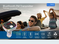 Bluetooth 5.0 FM Transmitter Wireless Car Adapter | MP3 Player &Dual USB Charger