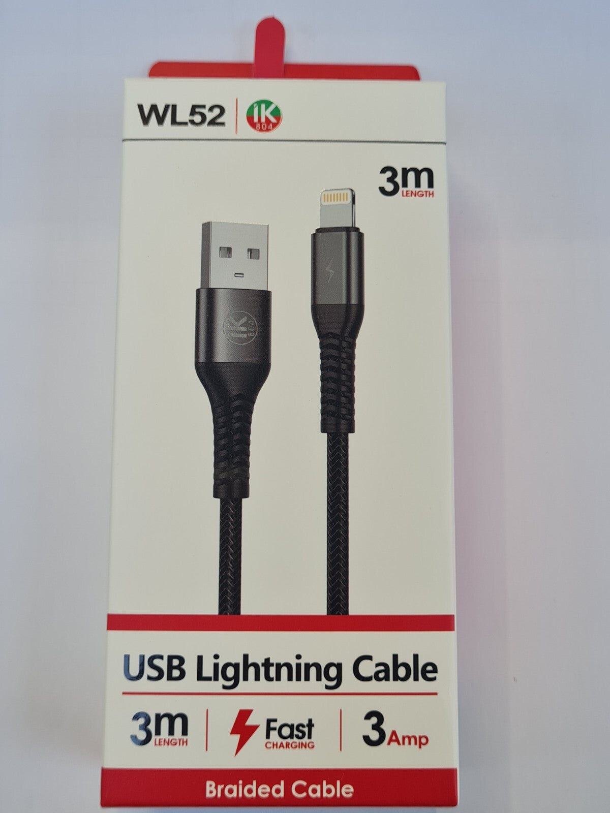 Heavy Duty Braided USB Fast Charger Cable for iPhone 14 13 12 11 X 8 7– 1M 2M 3M