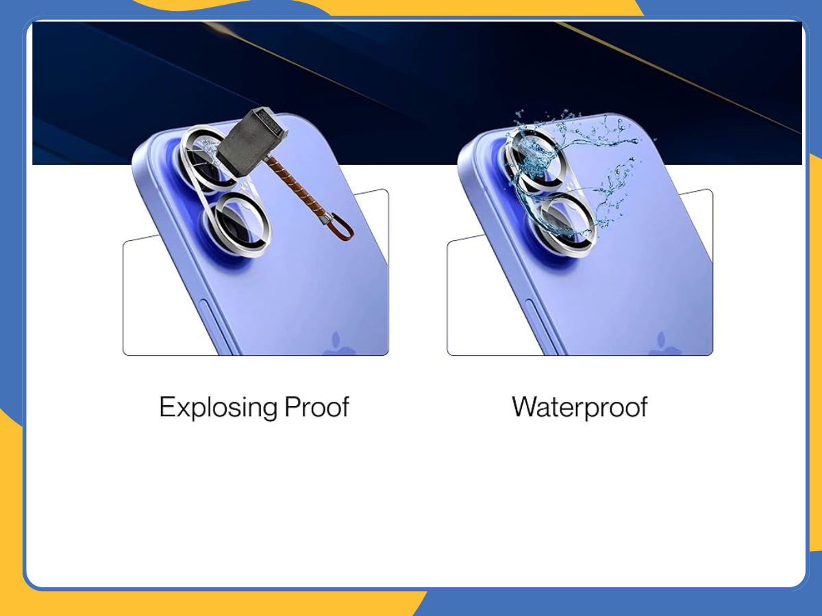 3× Camera Lens Protector iPhone 11–16 Pro Max Tempered Glass Anti-Scratch Cover