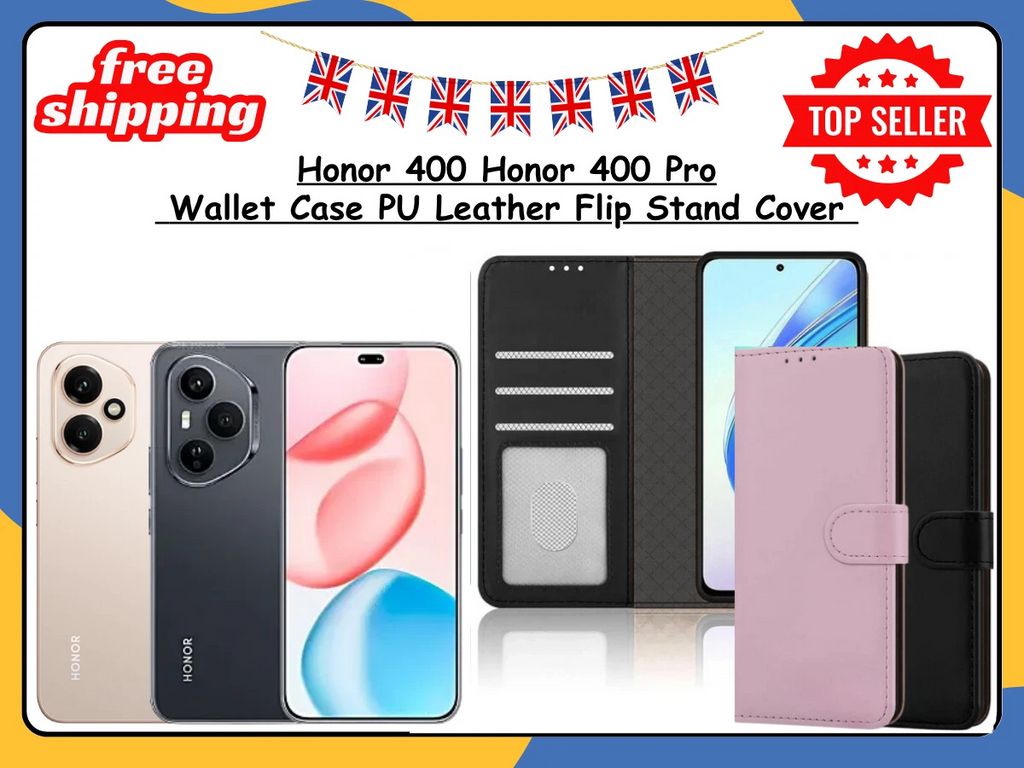 Honor 400 / 400 Pro Leather Wallet Case Flip Stand Card Holder Phone Cover UK