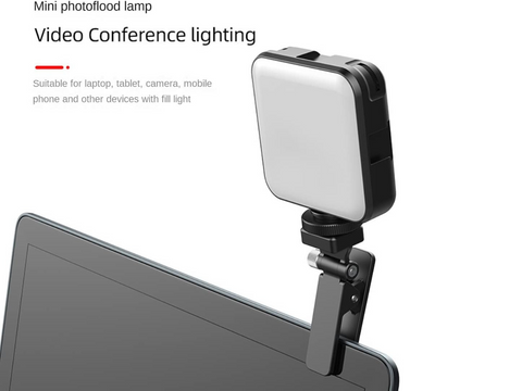 Portable RGB LED Video Light Mini Photography Fill Light for Camera & Streaming