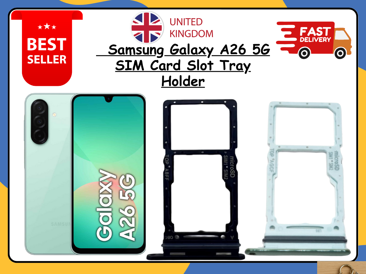For Samsung Galaxy A26 Dual SIM Card & Micro SD Tray Holder Replacement - OEM UK