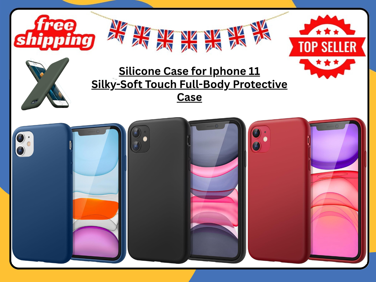 iPhone 11 Liquid Silicone Case Shockproof Matte TPU Back Phone Cover UK Stock