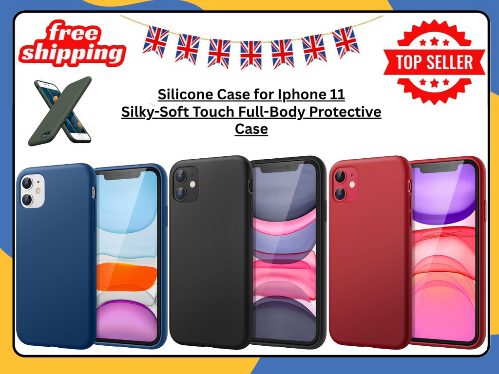 iPhone 11 Liquid Silicone Case Shockproof Matte TPU Back Phone Cover UK Stock
