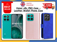 Honor X8c Leather Wallet Case | Premium Slim Flip Stand Phone Cover | Magnet UK