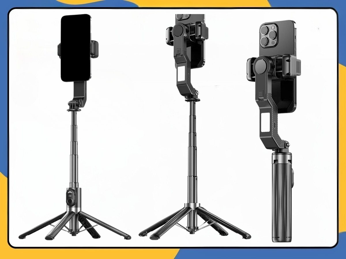 360° Phone Gimbal Stabilizer Tripod Stand | Selfie Stick with Light Tracker UK