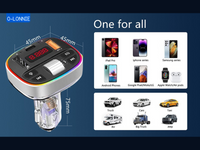 Bluetooth 5.0 FM Transmitter Wireless Car Adapter | MP3 Player &Dual USB Charger