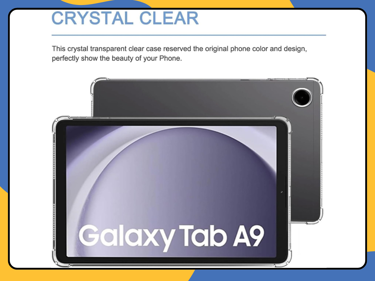 Samsung Galaxy Tab A9 A9+ Plus S9 S8 Case Clear Shockproof Tablet Gel Cover UK