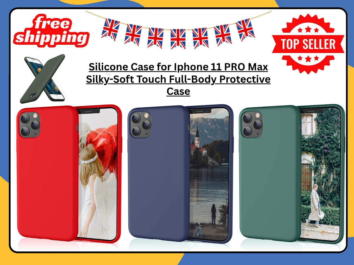 iPhone 11 Pro Max Liquid Silicone Case Shockproof Matte TPU Back Phone Cover UK