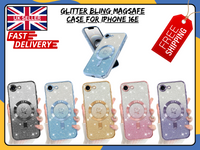 iPhone 16E MagSafe Case Bling Glitter Shockproof Luxury TPU Magnetic Cover