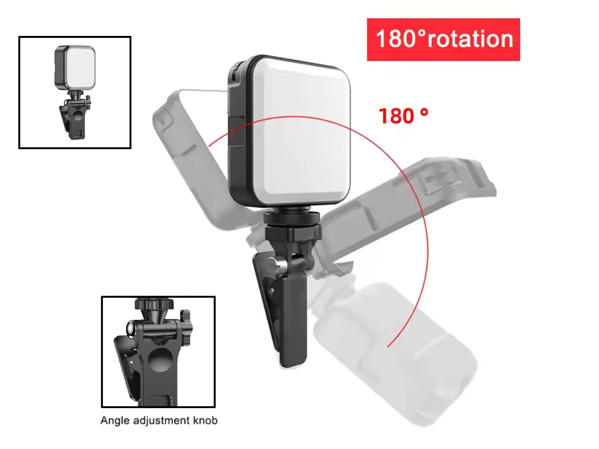 Portable RGB LED Video Light Mini Photography Fill Light for Camera & Streaming