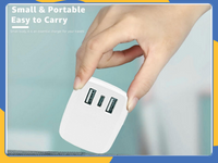 USB-C 20W PD Plug Charger For iPhone Samsung 3 Port Adaptor Fast Charging UK