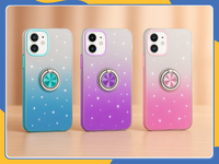 Glitter Magnetic Shockproof Ring Holder Case For Apple iPhone 12 Phone Cover UK