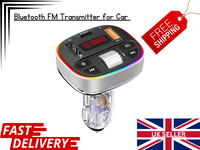 Bluetooth 5.0 FM Transmitter Wireless Car Adapter | MP3 Player &Dual USB Charger