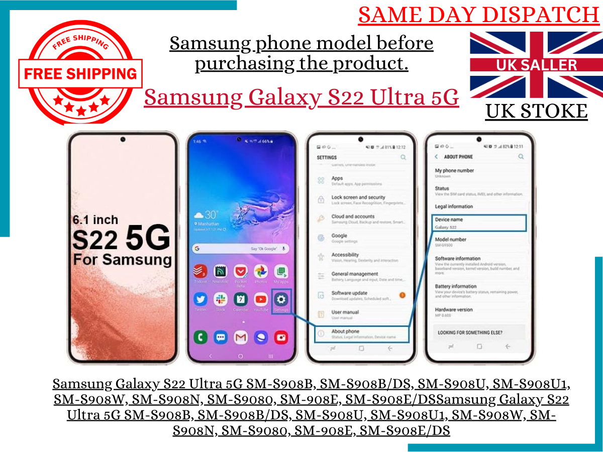 Samsung Galaxy S22 Ultra 5G Charging Port Dock Connector Replacement SM-S908U