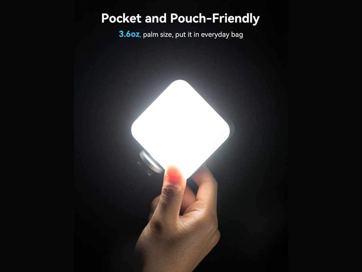 Portable RGB LED Video Light Mini Photography Fill Light for Camera & Streaming