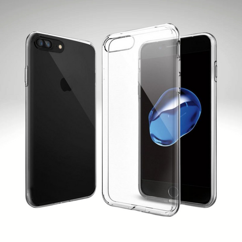 Silicone Clear Case for iPhone 16 15 14 Pro Max Plus 13 11 12 XR 7 8 Shockproof