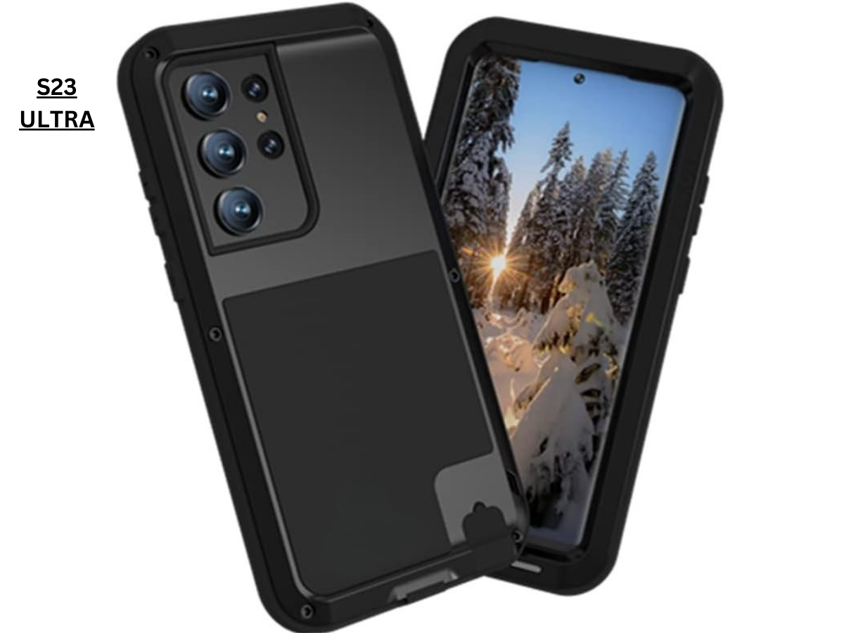 Aluminum Heavy Duty Armor Military Screw Case for iPhone 7-16 Pro Max & S21-S24