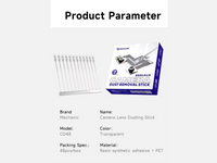 Camera Lens Dusting Stick 48PCS - Gel Dust Proofer Rod Resin Synthetic for DSLR