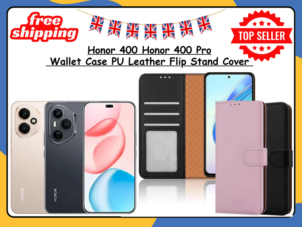 Honor 400 / 400 Pro Leather Wallet Case Flip Stand Card Holder Phone Cover UK