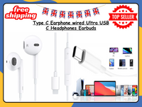 USB Type C Earphones Wired Earbuds Headphones with Mic for Android Samsung UK