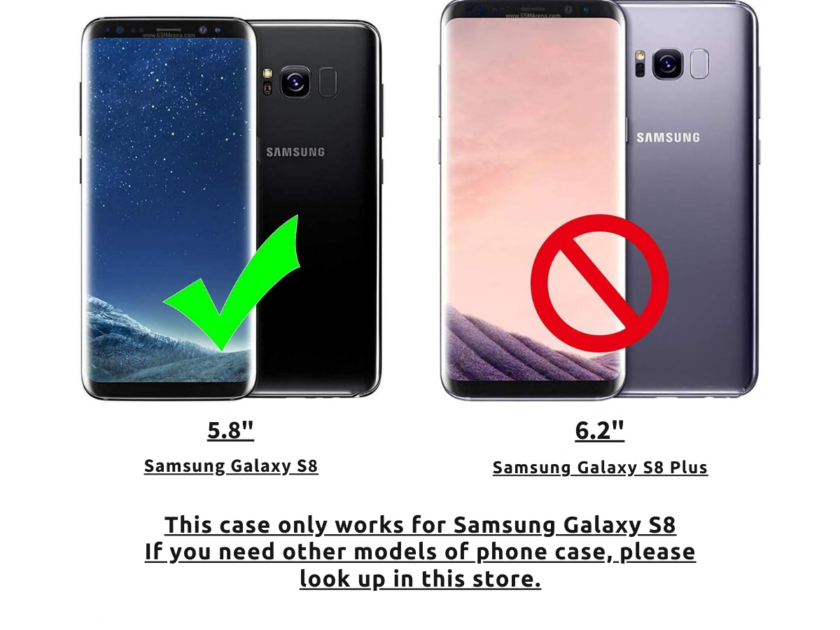 Samsung Galaxy S8 S21 Ultra Leather Wallet Magnetic Flip Case Cover Shockproof