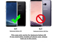 Samsung Galaxy S8 S21 Ultra Leather Wallet Magnetic Flip Case Cover Shockproof